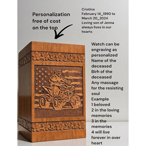 Modern Design Wooden Urn for Ashes with Minimalist Style urn <b>Memorial</b> Keepsake by AYAANS - Product Image 3
