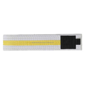 Alta calidad Unisex algodón Judo Karate Bjj Taekwondo cinturones logotipo personalizado impresión para Kung Fu artes marciales clasificación - Product Image 3