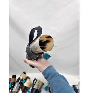 แก้วน้ำวีกิ้งทำจากเขาควายขัดเงา เป็นมิตรกับสิ่งแวดล้อม ของขวัญยุคกลางแบบธรรมชาติ ของขวัญสุดพิเศษสำหรับผู้ชาย ขายส่ง - Product Image 3