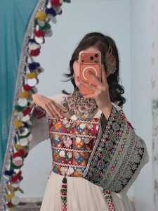 Women's Afghani Casual <b>Dresses</b> Luxury Ethnic Embroidered Bohemian Style Festival Clothing Supplier Collection - Product Image 2
