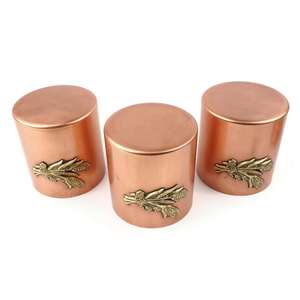 Frascos de Almacenamiento de Cocina de Cobre de Calidad Superior con Tapas, Perfectos para Té, Café, Azúcar, Recipientes Decorativos para Cocinas Modernas - Product Image 4