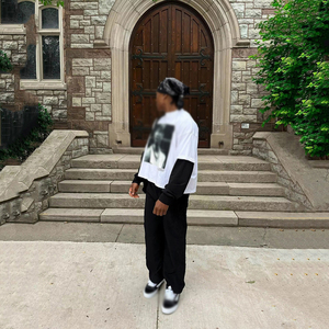 Pantalon de survêtement large personnalisé pour homme, en nylon léger, style streetwear, taille élastique, coupe décontractée, approvisionnement en gros OEM - Product Image 6