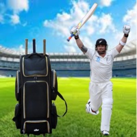 Kit d'accessoires de cricket de haute qualité personnalisés en gros roue de frappeur sac à dos chariot roue sacs sport athlétique sac polochon