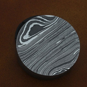 Cendrier rond en acier Damas, cendrier en métal fait main de qualité supérieure avec un design élégant pour accessoires de fumeur - Product Image 5