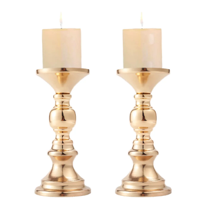 Mini Handmade Durable Iron Wax Candle Holder Gold Wedding <b>Table</b> Centerpiece Decorative Candle Stand for Home Party <b>Table</b> Decor - Product Image 4