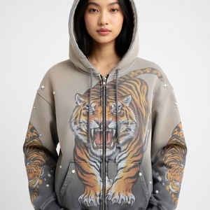 Up Felt Custom DTG Printing Hoodie Heavyweight 100% Cotton 450 GSM Fleece Hoodie For Unisex Eco Friendly Breathable Style - Product Image 6