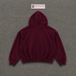 Sweat-shirt à capuche oversize pour homme, couleur marron, avec motif étoile noire, style streetwear vintage Y2K, unisexe, pull décontracté épais, SOLDE - Product Image 6