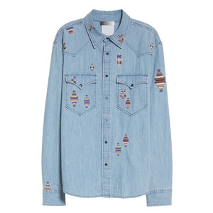 เสื้อเชิ้ตเดนิมลำลองทรงเข้ารูปสำหรับผู้ชาย คุณภาพสูง ระบายอากาศได้ดี เหมาะสำหรับฤดูร้อน แขนยาว มีกระเป๋าหลายช่อง ไซส์ใหญ่พิเศษถึง 6XL ปรับแต่งได้ - Product Image 2