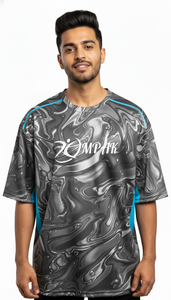 เสื้อยืดโอเวอร์ไซส์ผู้ชาย สไตล์สตรีทแวร์ พิมพ์ลายแบบซับลิเมชั่น แฟชั่นลำลอง ทรงปกติ เป็นมิตรต่อสิ่งแวดล้อม ระบายอากาศได้ดี แห้งเร็ว เหมาะสำหรับใส่ทุกวัน - Product Image 2