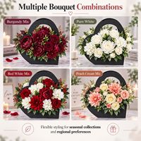 Support floral en métal en forme de cœur pour cimetière, base d'arrangement floral commémoratif pour décoration de tombes, vente en gros, OEM ODM