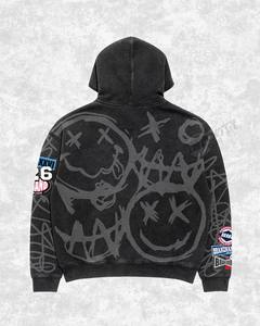 Unisex Streetwear Tracksuit Full <b>Zip</b> Hoodie Pants Set Sublimation Print Breathable Polyester Autumn Wear - Product Image 3