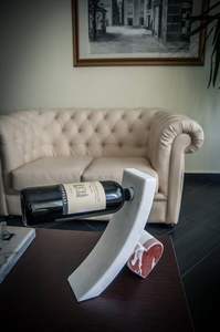 Enfriador de vino de mesa, cubo enfriador de vino para hotel, enfriador de vino para servicio en restaurantes, soporte de vino de mármol pesado - Product Image 4