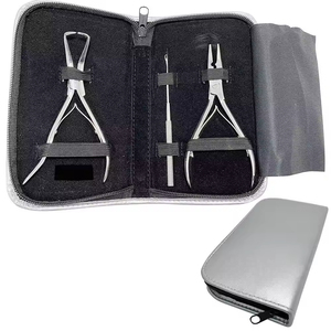 Kit de Herramientas para Extensiones de Cabello Humano, Equipo Profesional de Salón para Aplicación de Extensiones, Accesorios de Peinado - Product Image 1