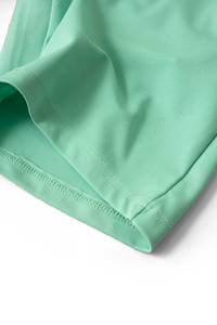 Pantalones Cortos Unisex Verde Menta, Spandex Poliéster de Secado Rápido, Bolsillos con Cordón, Cintura Elástica, Ropa Deportiva Informal para Correr, Gimnasio, Atletismo - Product Image 5