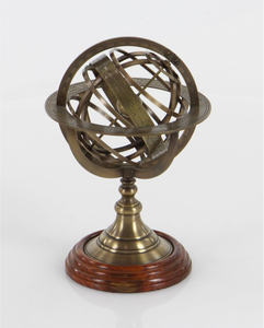 Globe nautique sphérique en laiton pour table - Product Image 5