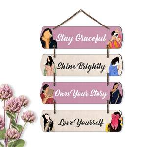 Décoration murale décorative en bois MDF pour la maison, idéale pour le salon, la chambre, les cadeaux et les articles de décoration en bois. - Product Image 1