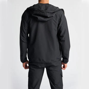 Ensemble de survêtement urbain oversize pour homme, en molleton 100% coton épais, sweat à capuche zippé et pantalon, deux pièces, tenue décontractée assortie - Product Image 2