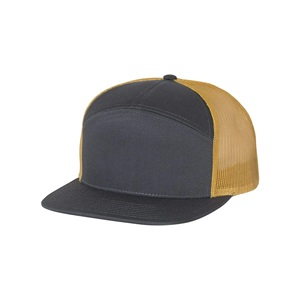 Casquette de baseball ajustée unisexe 6 panneaux à visière plate, personnalisable avec logo, pour performance en extérieur, modèle surdimensionné en polyester/coton, collection 2026 - Product Image 3