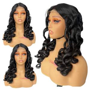 Vente en gros d'extensions de cheveux Remy vietnamiennes de haute qualité perruque ondulée océan double étirage vendeur de cheveux humains vierges au prix du vendeur - Product Image 1