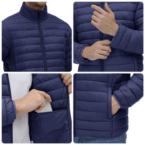 เสื้อแจ็คเก็ตพัฟเฟอร์แฟชั่นผู้ชาย กันลม บุใยฉนวนกันหนาว คุณภาพเยี่ยม สวมใส่ง่าย กันน้ำ - Product Image 3