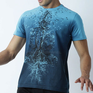 เสื้อยืดพิมพ์ลายเฉพาะสำหรับผู้ชาย ดีไซน์แขนสั้นสวมใส่สบาย เหมาะสำหรับแฟชั่นลำลองในชีวิตประจำวัน - Product Image 2