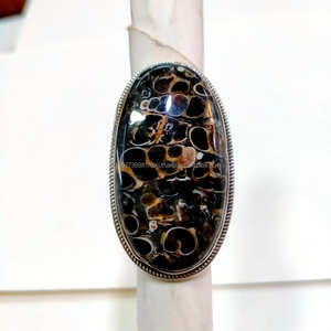 Joyería de Plata de Ley 925, anillo rectangular, anillo de cabujón, anillo de mujer, regalo para ella - Product Image 1