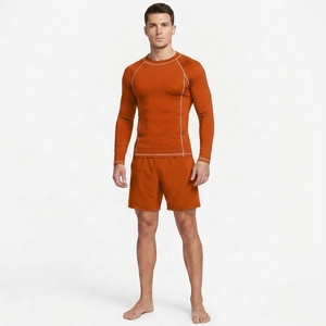 Long Sleeve <b>Compression</b> <b>Shirt</b> <b>for</b> <b>Men</b> Athletic Fitness Workout Training Quick Dry Breathable Performance Sportswear - Product Image 4