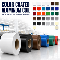 Bobine d'aluminium prépeinte en plusieurs couleurs, avec options d'épaisseur et de largeur, pour la conversion de tôles d'aluminium