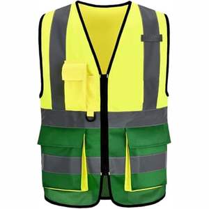 Chaleco de Seguridad Reflectante Moderno Personalizado, Chaqueta de Alta Visibilidad 100% Poliéster con Color y Diseño Personalizados, Unisex para Adultos en Venta - Product Image 2