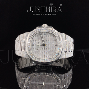 Reloj de Cuarzo con Diamantes Moissanite de Excelente Calidad para Mujer, Diseño Delgado, Elegante y Moderno, Disponible para Regalo - Product Image 4