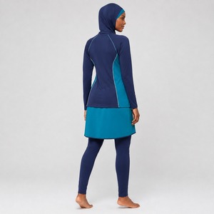 Ensemble Burkini Modeste 4 Pièces pour Femme – Maillot de Bain Musulman Couvrant, Élégant et Décontracté pour la Plage – Confortable, Respirant et Séchage Rapide - Product Image 3