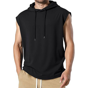 เสื้อเชิ้ตมีฮู้ดผู้ชายแบบมีเชือกผูก เสื้อฮู้ดผ้าฝ้ายทรงหลวมสบาย ๆ เสื้อยืดน้ำหนักเบา ระบายอากาศได้ดี สวมใส่สบายทุกวัน สตรีทแวร์ - Product Image 1