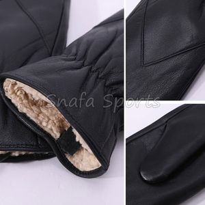 Gants de ski d'hiver pour enfants, mitaines coupe-vent pour sports de plein air, gants de ski pour hommes et femmes, mitaines de protection en cuir - Product Image 2