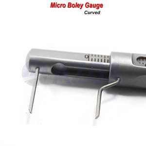 Jauge de mesure micro-boley en acier inoxydable, calibre droit et courbé Krekeler, instrument de mesure dentaire de laboratoire - Product Image 5