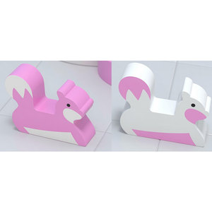 Juego de Juegos Interior de Plástico Rosa con Bloques y Figuras de Animales para Niños - Product Image 4