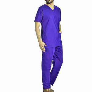 Men's Nurse Uniform Two-Piece <b>Scrub</b> Sets Long Short Sleeves <b>Plus</b> <b>Size</b> Pharmacy Blue Medical Staff Work - Product Image 4