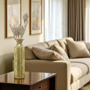 <b>Decorative</b> Metal Tabletop <b>Vase</b> with Premium Coating, Stylish Flower Holder for Home & Office Decor - Product Image 6