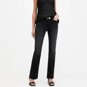 OEM Customized Breathable High-<b>Waisted</b> Vintage for Stone Wash Denim Straight <b>Jeans</b> Women Plus Sized 100% Cotton Customizable - Product Image 4