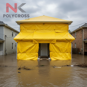 Tissu respirant pour protection contre les inondations, feuille tissée en PE pour protection contre les inondations, pour utilisation d'urgence, pour utilisation en cas de catastrophe, à l'exportation - Product Image 1