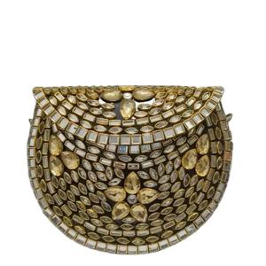 Bolso de mano tipo clutch de noche para mujer, estilo indio, con mosaico Kundan, bolsos clutch Kundan vs bolso con diseño Polki - Product Image 2