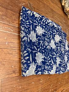 Bolsa de Cosméticos Personalizada de Gran Capacidad con Cierre Abierto, Hecha a Medida, de Tela de Sarga de Algodón con Estampado Floral Bohemio en Varios Colores, Regalo para Ella - Product Image 2
