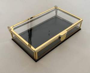 Moderna Bandeja de Servir Acrílica Transparente para Eid Mubarak con Tapa con Caligrafía Árabe Negra, Elegante Exhibidor de Postres para Ramadán - Product Image 4