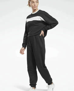 Logo personnalisé grande taille tenue décontracté mode 2 pièces ensemble Jogger sweat pantalons de survêtement respirant survêtements pour femmes - Product Image 6