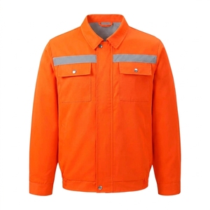 Camisa de Trabajo Gris Claro para Hombre con Dos Bolsillos en el Pecho, Cuello Clásico, Corte Regular, para Otoño - Product Image 3