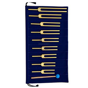 Ensemble de 9 diapasons Solfeggio Chakra 174-963Hz avec mallette et pochette en velours, outils personnalisés, fournisseur en gros - Product Image 5