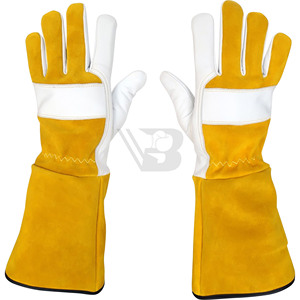 Guantes de Soldadura Resistentes al Calor, Guantes de Seguridad de Cuero para Soldadura MIG TIG, Guantes de Soldadura de Cuero Premium - Product Image 1