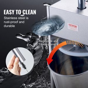 Embutidora de Salchichas Manual de Doble Velocidad, Embutidora de Carne Vertical, Acero Inoxidable 304 de Grado Alimenticio, Máquina para Hacer Salchichas de Alta Calidad - Product Image 6