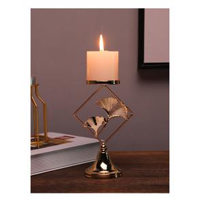 Porte-bougie minimaliste en métal de forme simple pour une décoration élégante de la maison et la mise en valeur de la table - Product Image 1