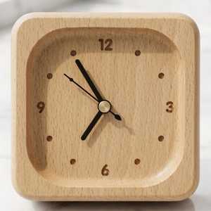 Wooden Desktop <b>Clock</b> Minimalist Style Office Decoration smart Table <b>Clocks</b> - Product Image 6
