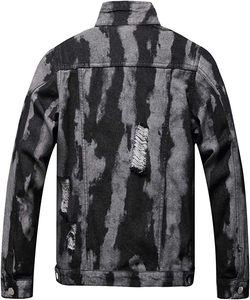 Chaqueta de Mezclilla para Hombre al por Mayor, Casual, de Color Sólido, Cierre de Botón, Corte Ajustado, Prenda Exterior de Algodón, Abrigo de Moda de Alta Calidad - Product Image 2